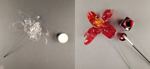 Fiori con bottiglie di plastica riciclata