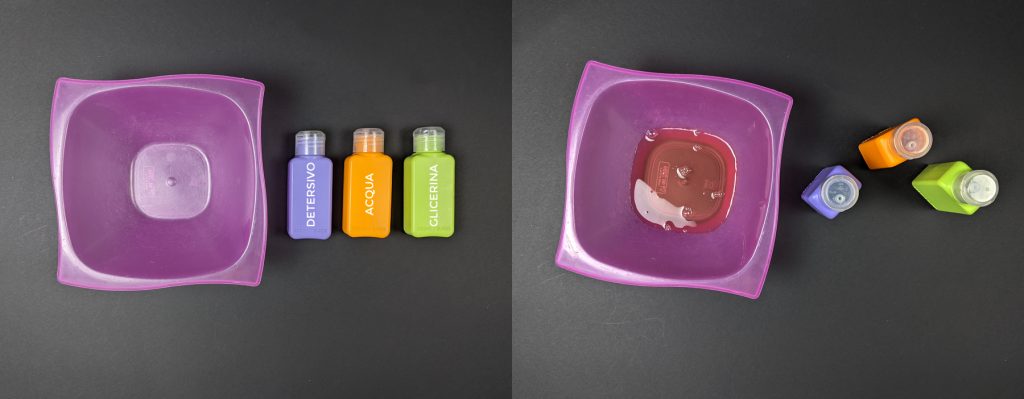 tutorial per fare le bolle di sapone in casa