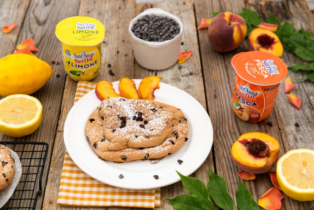cloud bread con gocce di cioccolato