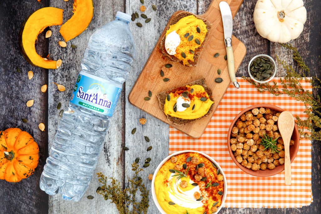 hummus di zucca e ceci