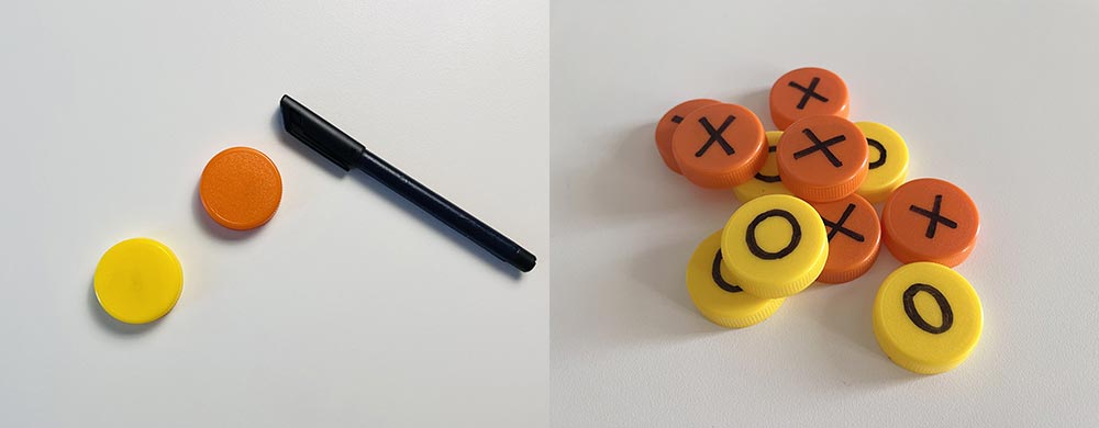 gioco tris fai da te