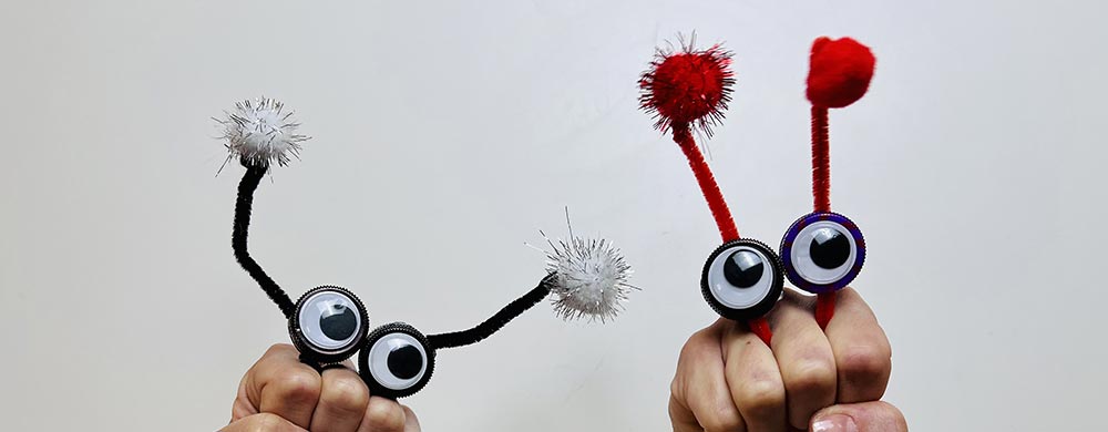 Mostriciattolo da mano fai da te riciclo creativo