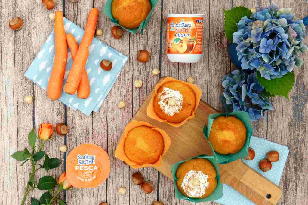 Muffin alle carote e nocciole, la pausa perfetta con colleghi o compagni