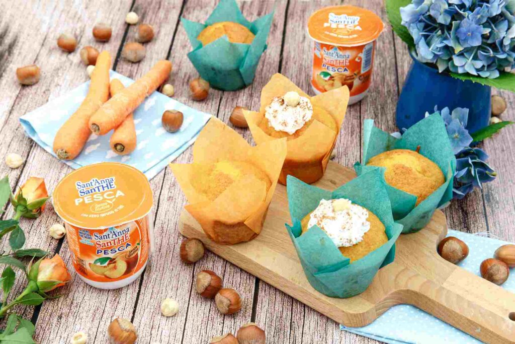 Muffin alle carote e nocciole, la pausa perfetta con colleghi o compagni