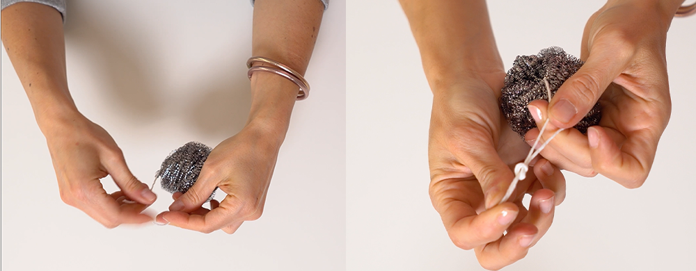 COPRI SPUGNA COLORATO CON IL RICICLO CREATIVO