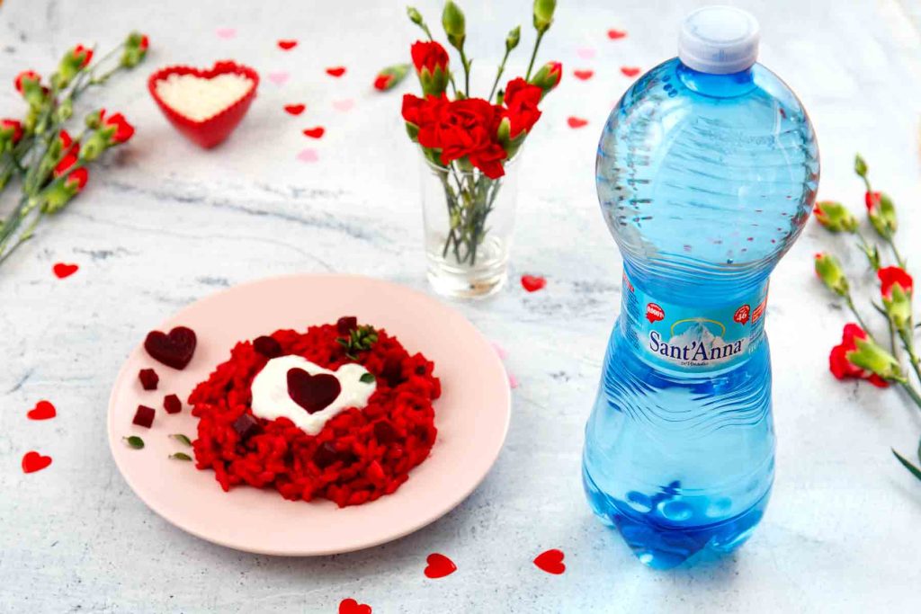 Risotto alla barbabietola con caprino: idea romantica per San Valentino