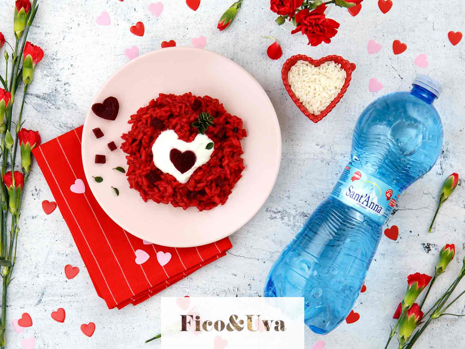 Risotto alla barbabietola con caprino: idea romantica per San Valentino